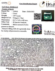 3.29 Ratti Natural Panna Stone with Govt. Lab Certified (3441)